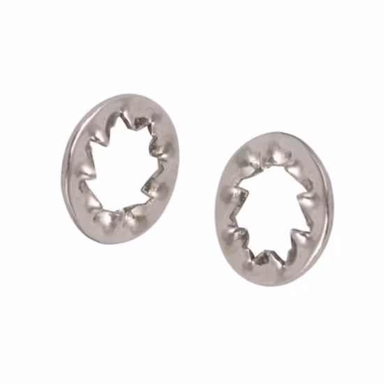 Arandela de seguridad dentada interna de acero inoxidable 304 de diámetro interior de 4 mm personalizada de fábrica de China