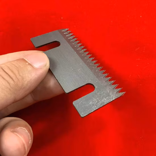 Cuchilla de dientes dentada para máquina selladora de envases