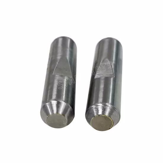 Punzón con cabezal de carburo de tungsteno con incrustaciones y tipo dentado